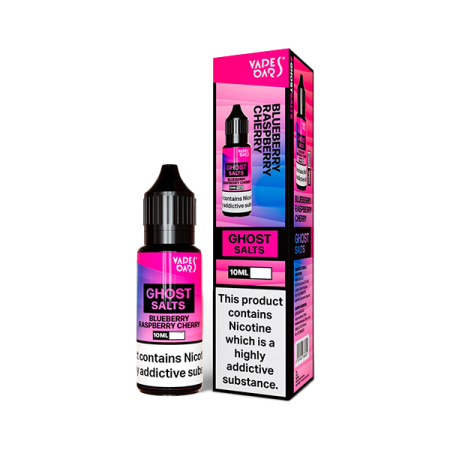 20mg Ghost Salts Nic Salts 10ml - Flavour: Blueberry Raspberry Cherry