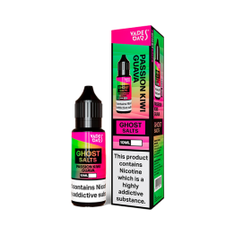 20mg Ghost Salts Nic Salts 10ml - Flavour: Passion Kiwi Guava