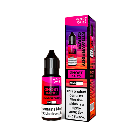 10mg Ghost Salts Nic Salts 10ml - Flavour: Strawberry Grape