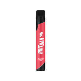 20mg Brit Bar Disposable Vape Device 575 Puffs - Flavour: Strawberry Milk