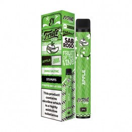 20mg El Fruto Bar Disposable Vape Device 575 Puffs - Flavour: Apple