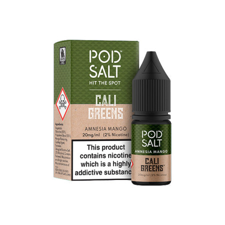 11mg Pod Salt Fusions 10ml Nic Salt (50VG/50PG) - Flavour: Amnesia Mango