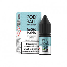 11mg Pod Salt Fusions 10ml Nic Salt (50VG/50PG) - Flavour: Strawberry Kiwi Ice