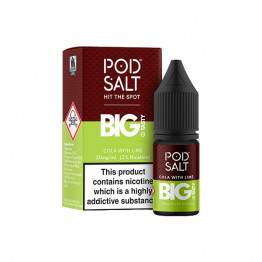 20mg Pod Salt Fusions 10ml Nic Salt (50VG/50PG) - Flavour: Cola with Lime