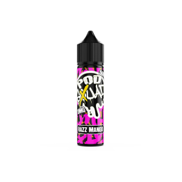 0mg PodSquad 50ml E-liquid (50VG/50PG) - Flavour: Razz Mango