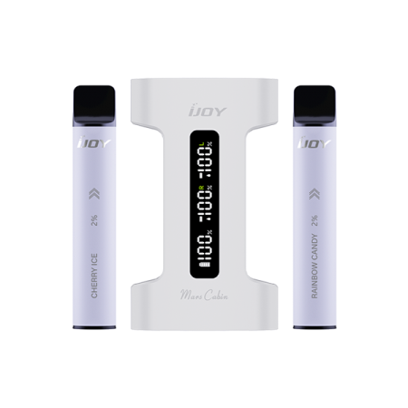 20mg iJoy Mars Cabin 600 Vape Kit - Color: White