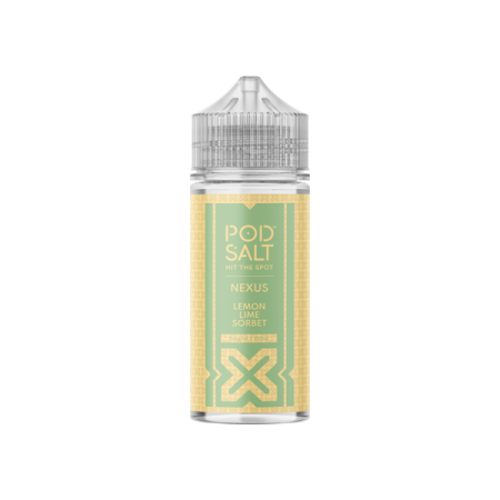 Pod Salt Nexus 100ml Shortfill 0mg (70VG/30PG) - Flavour: Lemon Lime Sorbet