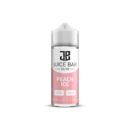 Juice Bar 100ml Shortfill 0mg (50VG/50PG) - Flavour: Peach Ice