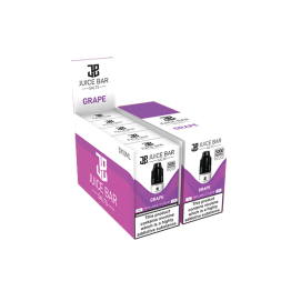 10mg Juice Bar Salts 10ml Nic Salts - Pack Of Five (50VG/50PG) - Flavour: Grape