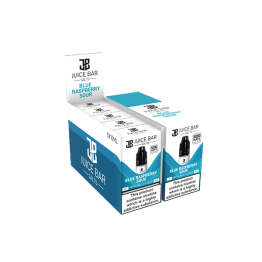 20mg Juice Bar Salts 10ml Nic Salts - Pack Of Five (50VG/50PG) - Flavour: Blue Raspberry Sour