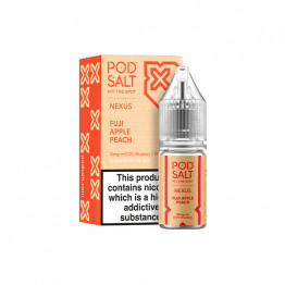 10mg Pod Salt Nexus 10ml Nic Salt (50VG/50PG) - Flavour: Fuji Apple Peach