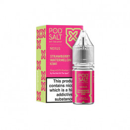 10mg Pod Salt Nexus 10ml Nic Salt (50VG/50PG) - Flavour: Strawberry Watermelon Kiwi