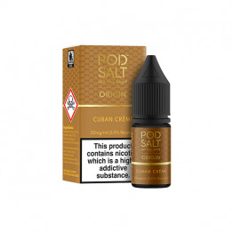 20mg Pod Salt Origins 10ml Nic Salt (50VG/50PG) - Flavour: Cuban Creme