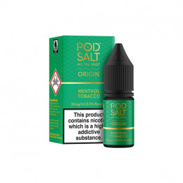 11mg Pod Salt Origins 10ml Nic Salt (50VG/50PG) - Flavour: Menthol Tobacco