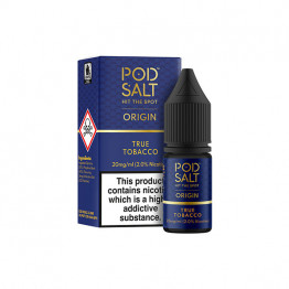 11mg Pod Salt Origins 10ml Nic Salt (50VG/50PG) - Flavour: True Tobacco