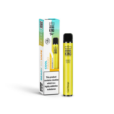 10mg Aroma King Bar 600 Disposable Vape Device 600 Puffs - Flavour: Cool Mango