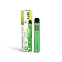 0mg Aroma King Bar 600 Disposable Vape Device 600 Puffs - Flavour: Green Apple