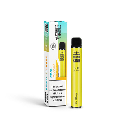 20mg Aroma King Bar 600 Disposable Vape Device 600 Puffs - Flavour: Cool Mango