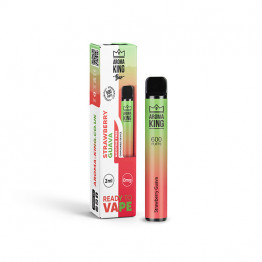 0mg Aroma King Bar 600 Disposable Vape Device 600 Puffs - Flavour: Strawberry Guava