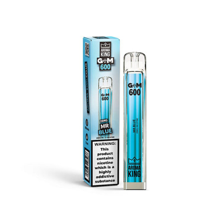 20mg Aroma King GEM 600 Disposable Vape Device 600 Puffs - Flavour: Mr Blue