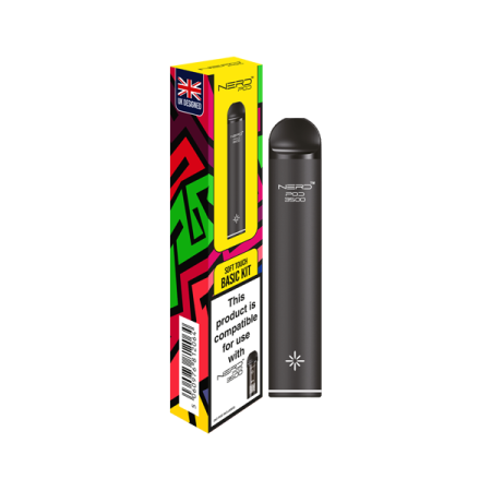 0mg Nerd Pod 3500 Basic Kit - Color: Black