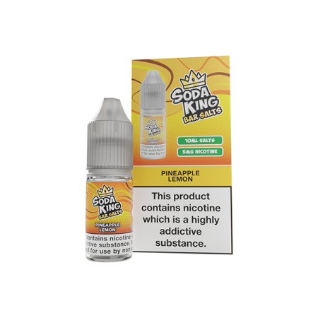 Soda King Bar SALTS 5mg Nic Salts 10ml - (50VG/50PG) - Flavour: Pineapple Lemon