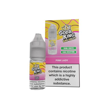 Soda King Bar SALTS 5mg Nic Salts 10ml - (50VG/50PG) - Flavour: Pink Lady