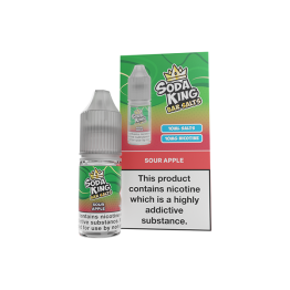 Soda King Bar SALTS 10mg Nic Salts 10ml - (50VG/50PG) - Flavour: Sour Apple