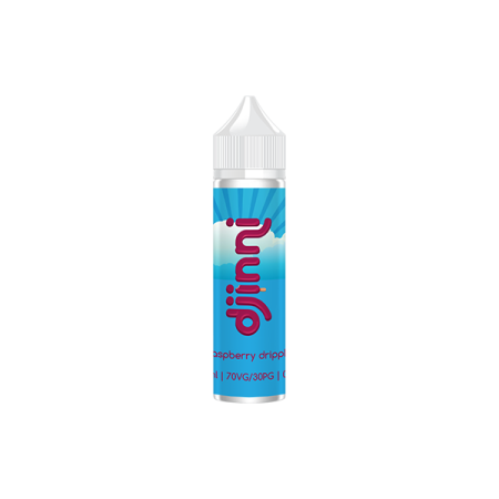 0mg Djinni 60ml Shortfill (70VG/30PG) - Flavour: Raspberry Dripple