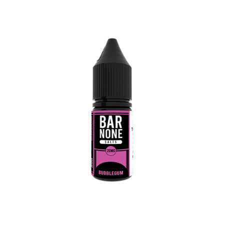 20mg BAR NONE Nic Salts 2x10ml (50VG/50PG) - Flavour: Bubblegum