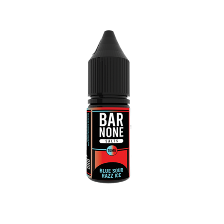 10mg BAR NONE Nic Salts 2x10ml (50VG/50PG) - Flavour: Blue Sour Razz Ice