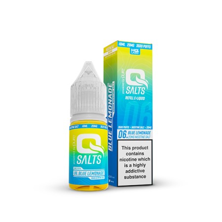 20mg Q Salts Nic Salts 10ml (50VG/50PG) - Flavour: Blue Lemonade