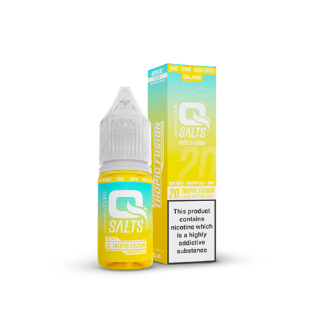 20mg Q Salts Nic Salts 10ml (50VG/50PG) - Flavour: Tropic Fusion