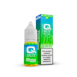 20mg Q Salts Nic Salts 10ml (50VG/50PG) - Flavour: Candy Apple