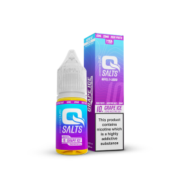 20mg Q Salts Nic Salts 10ml (50VG/50PG) - Flavour: Grape Ice