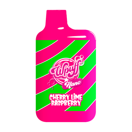 20mg Liquideo Wpuff Nano Disposable Vape 600 Puffs - Flavour: Cherry Lime Raspberry