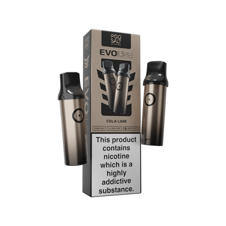 20mg Pod Salt Evolve Pods 2ml - 600 Puffs - Flavour: Cola with Lime