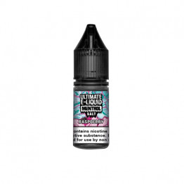 20mg Ultimate E-liquid Menthol Nic Salts 10ml (50VG/50PG) - Flavour: Raspberry