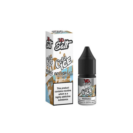 New! I VG Salt 10mg 10ml Nic Salt (50VG/50PG) - Flavour: Cola Ice