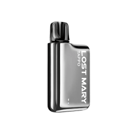 20mg Lost Mary Tappo Pod Vape Kit - Color: Silver Stainless X Strawberry Ice