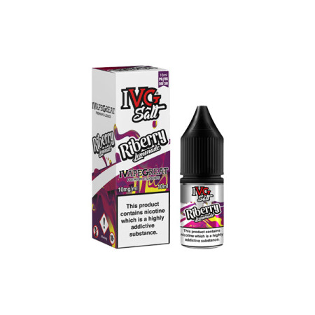 New! I VG Salt 10mg 10ml Nic Salt (50VG/50PG) - Flavour: Riberry Lemonade