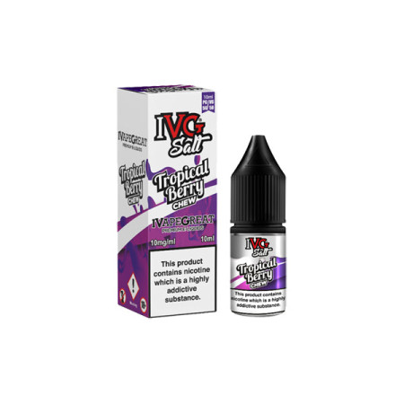 New! I VG Salt 20mg 10ml Nic Salt (50VG/50PG) - Flavour: Tropical Berry