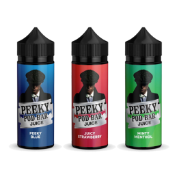 Peeky Blenders Pod Bar Juice 100ml Shortfill 0mg (50VG/50PG) - Flavour: Blueberry Cherry Cranberry