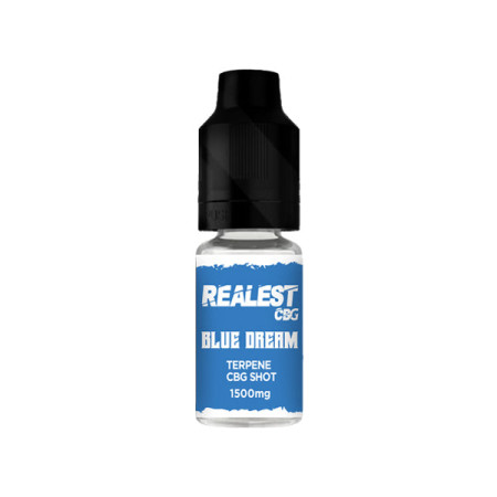 Realest CBD 1500mg Terpene Infused CBG Booster Shot 10ml (BUY 1 GET 1 FREE) - Flavour: Blue Dream