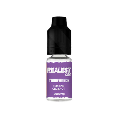 Realest CBD 2000mg Terpene Infused CBG Booster Shot 10ml (BUY 1 GET 1 FREE) - Flavour: Trainwreck