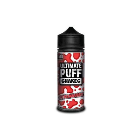 Ultimate Puff Shakes 0mg 100ml Shortfill (70VG/30PG) - Flavour: Strawberry Shake