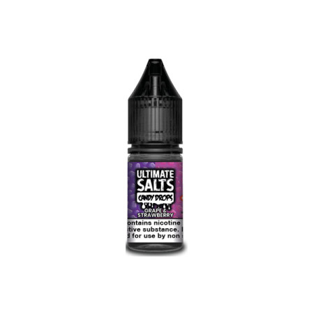 20MG Ultimate Puff Salts Candy Drops 10ML Flavoured Nic Salts - Flavour: Grape & Strawberry