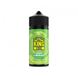 King CBD 2500mg CBD E-liquid 120ml (BUY 1 GET 1 FREE) - Flavour: Grape Lemonade