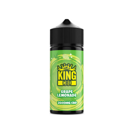 King CBD 2500mg CBD E-liquid 120ml (BUY 1 GET 1 FREE) - Flavour: Grape Lemonade