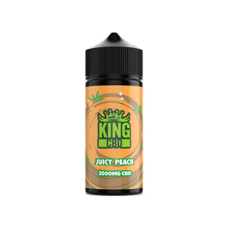 King CBD 2500mg CBD E-liquid 120ml (BUY 1 GET 1 FREE) - Flavour: Juicy Peach